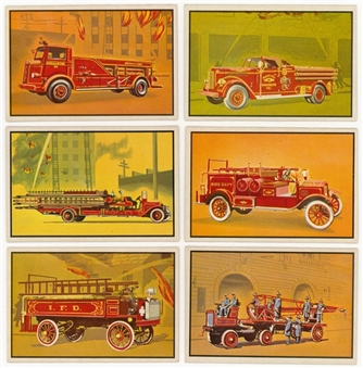 1953 Bowman "Fire Fighters" Complete Set (64)